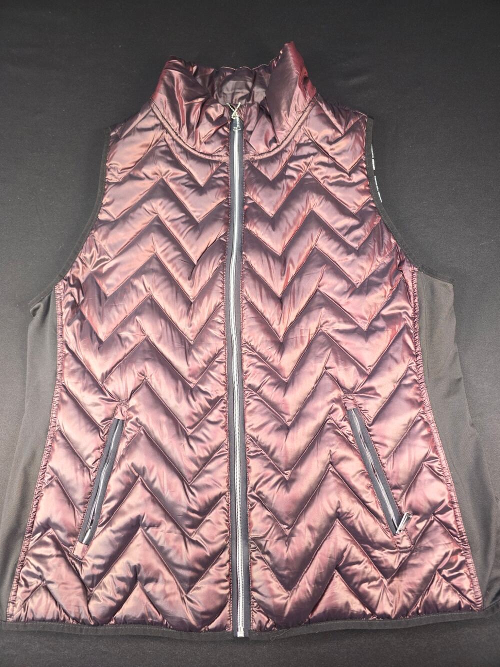 Calvin Klien Performance Womens Puffer Vest Burgundy 2XL